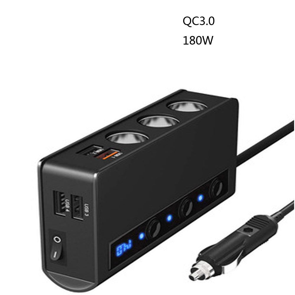 Rozdzielacz Zapalniczki Samochodowej 3w1 - Ładowarka Samochodowa QC3.0 - Wysoka Moc - USB