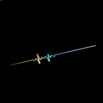 Naklejka Samochodowa Elektrokardiogram - Kreatywna Personalizacja
