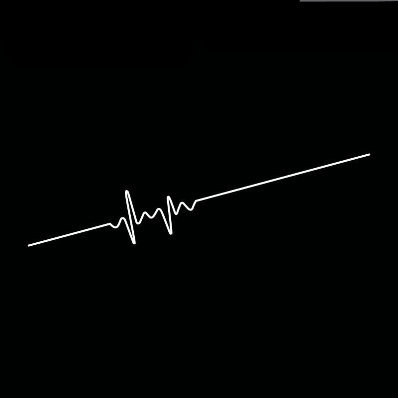 Naklejka Samochodowa Elektrokardiogram - Kreatywna Personalizacja
